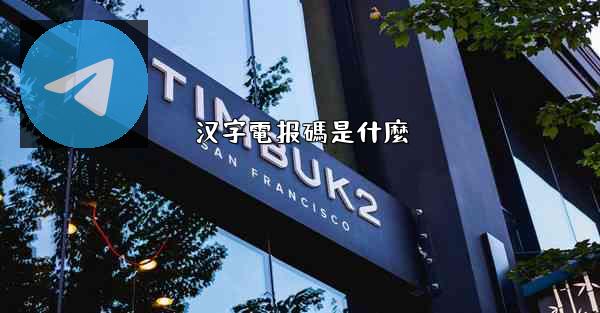 汉字電报碼是什麼