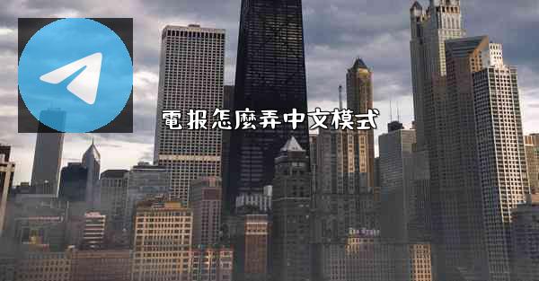 電报怎麼弄中文模式